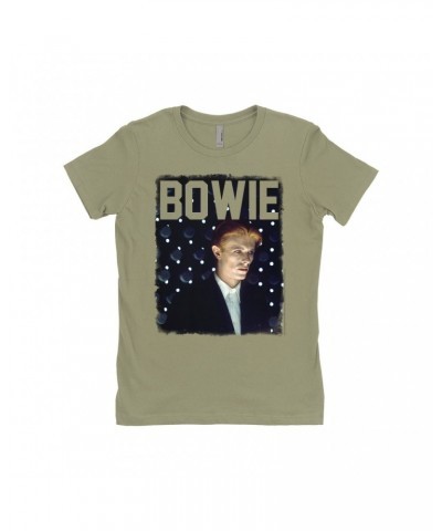 David Bowie Ladies' Boyfriend T-Shirt | The Man Who Fell To Earth Album Photo Design Shirt $10.23 Shirts