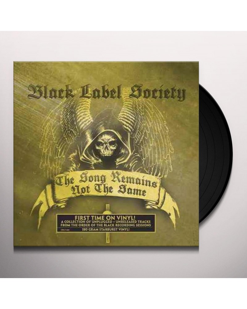 Black Label Society SONG REMAINS NOT THE SAME Vinyl Record $6.30 Vinyl