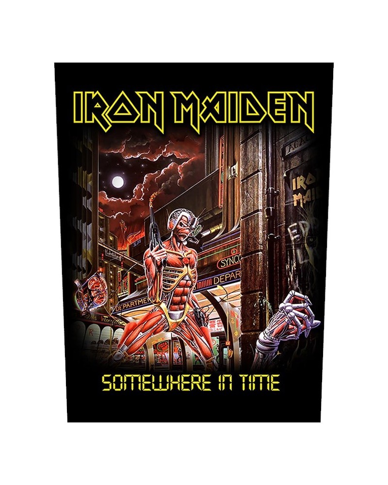 Iron Maiden Somewhere In Time' Back Patch $6.75 Accessories