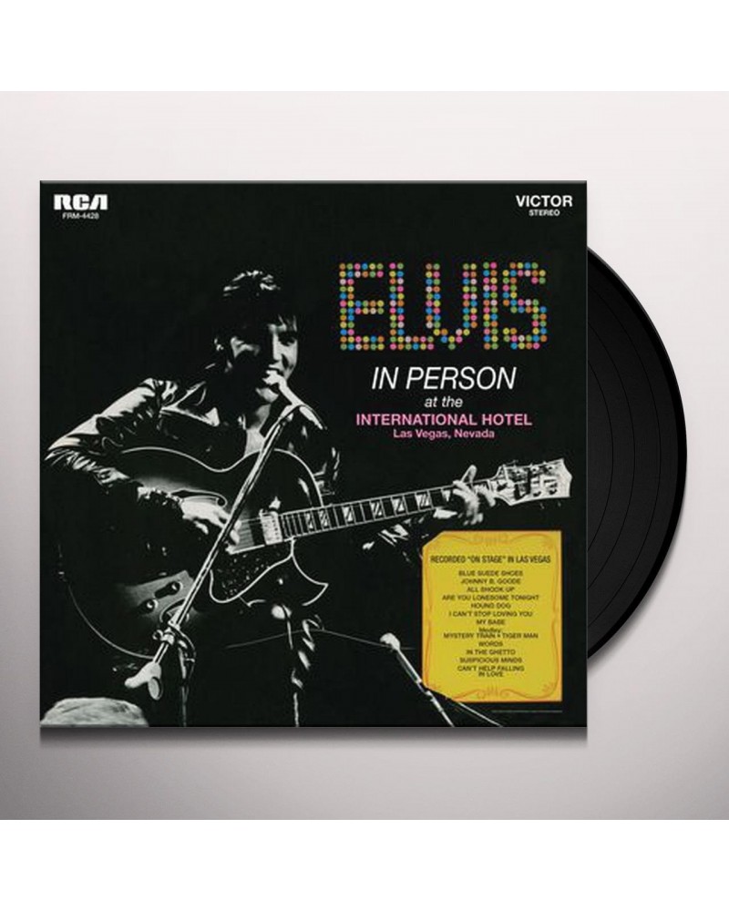 Elvis Presley IN PERSON AT THE INTERNATIONAL HOTEL LAS VEGAS - Limited Edition Blue Colored Vinyl Record $13.76 Vinyl