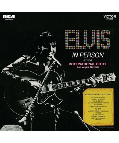 Elvis Presley IN PERSON AT THE INTERNATIONAL HOTEL LAS VEGAS - Limited Edition Blue Colored Vinyl Record $13.76 Vinyl