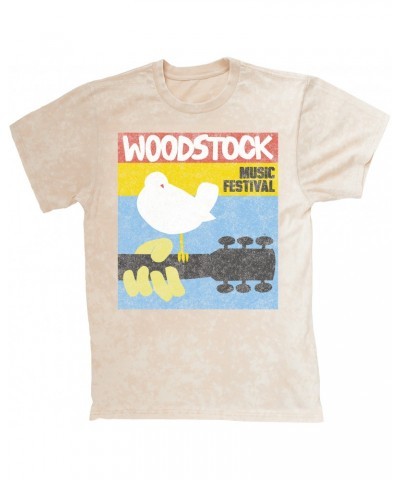 Woodstock T-shirt | Retro Music Festival Mineral Wash Shirt $12.58 Shirts