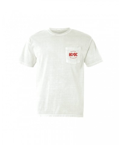 AC/DC T-Shirt | Dirty Deeds Done Dirt Cheap Script Design Pocket T-shirt $10.48 Shirts