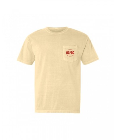 AC/DC T-Shirt | Dirty Deeds Done Dirt Cheap Script Design Pocket T-shirt $10.48 Shirts