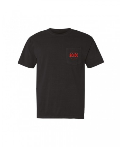 AC/DC T-Shirt | Dirty Deeds Done Dirt Cheap Script Design Pocket T-shirt $10.48 Shirts