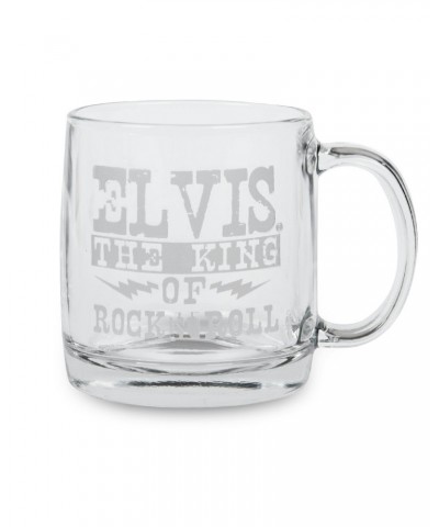 Elvis Presley King Etched Glass Mug $8.75 Drinkware