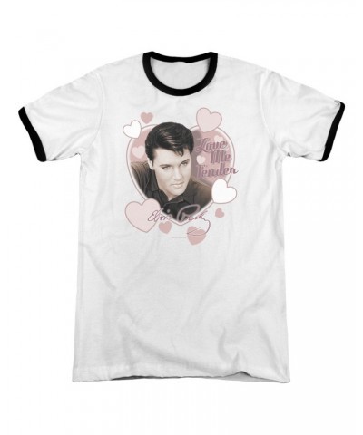 Elvis Presley Shirt | LOVE ME TENDER Premium Ringer Tee $9.02 Shirts