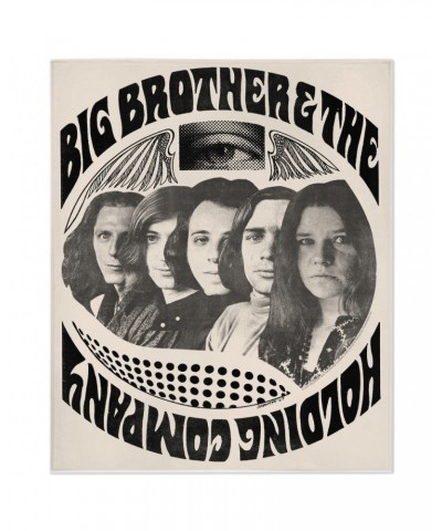 Big Brother & The Holding Company Minky Blanket | Feat. Janis Joplin 1967 Poster Blanket $22.54 Blankets